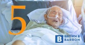 Older man on a hospital bed