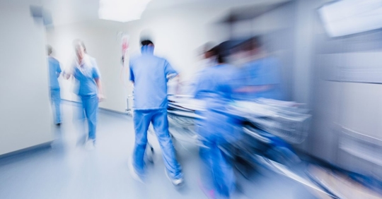 blurry images of going into surgery