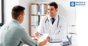 Doctor speaking to a patient