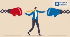 Red and blue boxing gloves