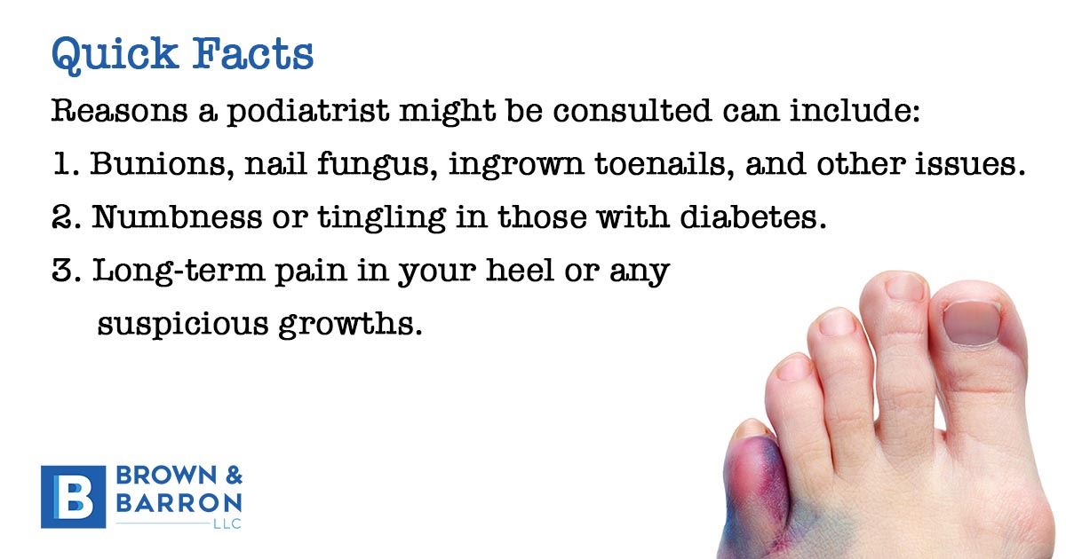 Reasons to see a podiatrist