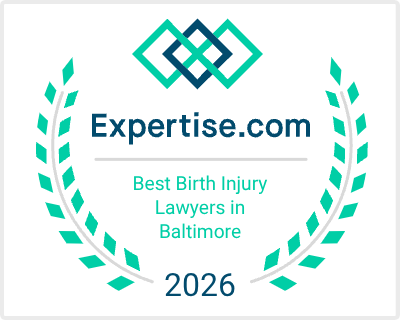 Brown & Barron Expertise.com Best Birth Injury Lawyers in Baltimore 2026 badge
