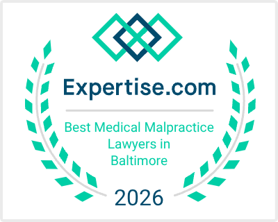 Brown & Barron Expertise.com Best Medical Malpractice Lawyers in Baltimore 2026 badge